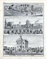 Henry Trude, A. M. Ebersol, Residence, Jacob Tucker, R. W. Bower, H. W. Brown, Floral Home, Sheridan,, La Salle County 1876